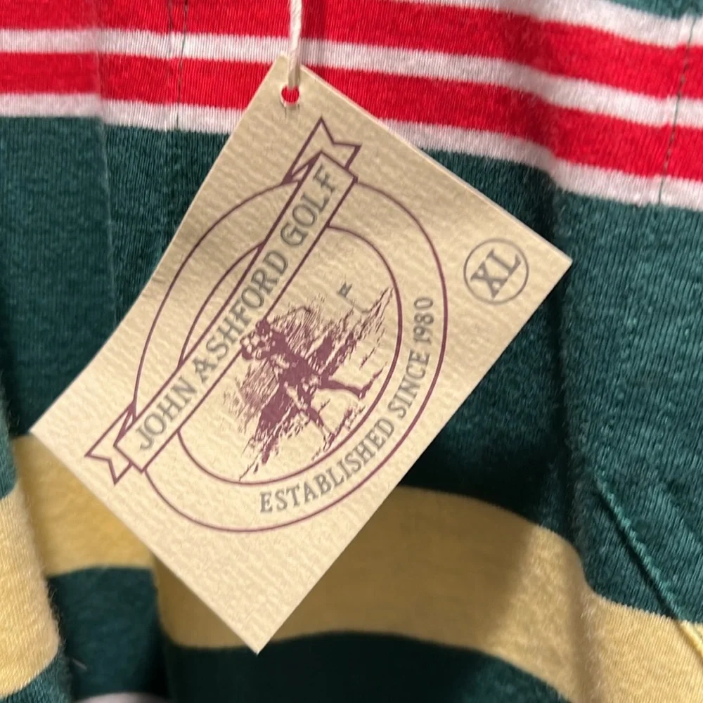 XL John Ashford Golf ⛳️ new with tags old school vintage retro golf shirt - Picture 2 of 8